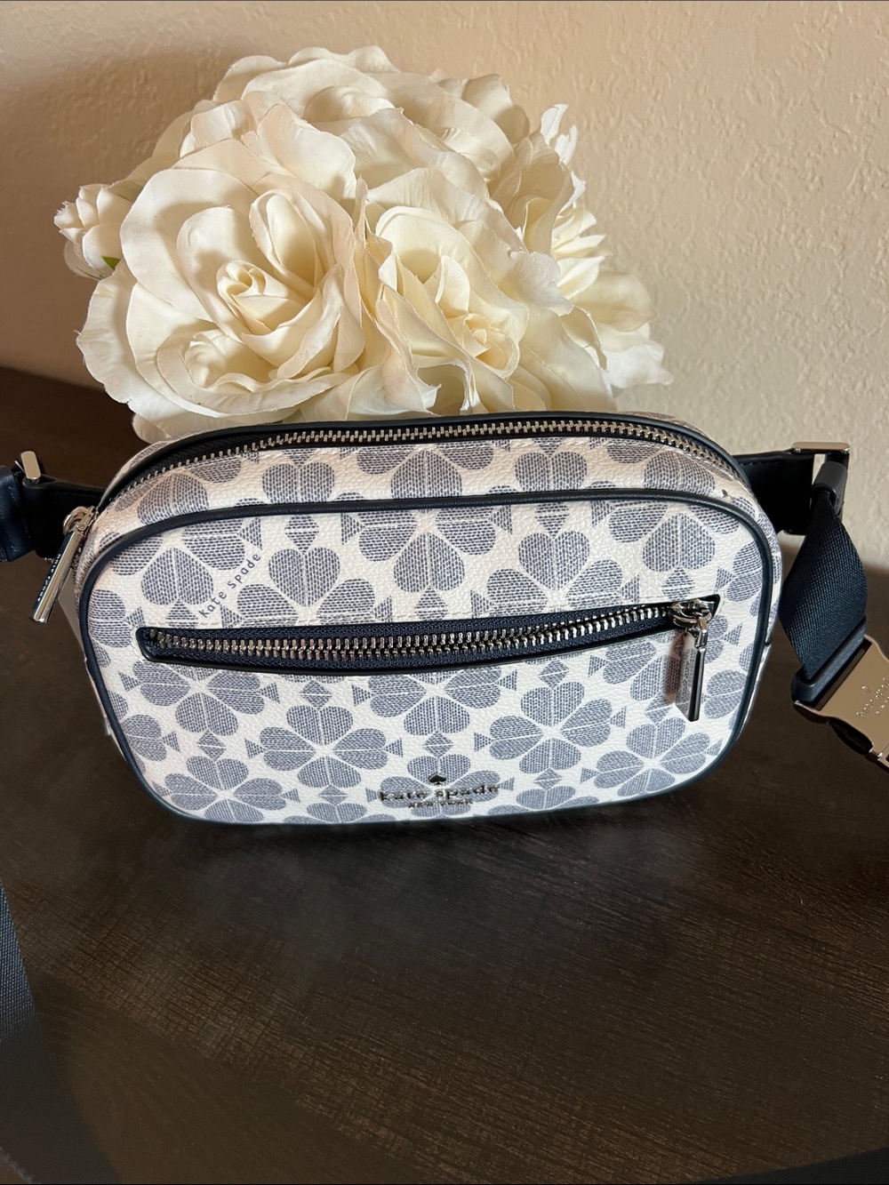 kate spade Flower Belt Bag in Navy
